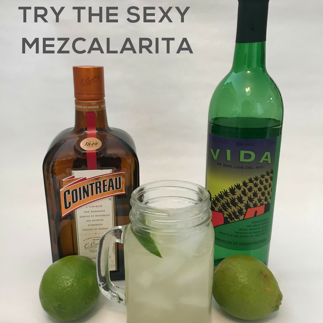 Mezcalarita,is a delicious mezcal cocktail that is like a smoky margarita. 