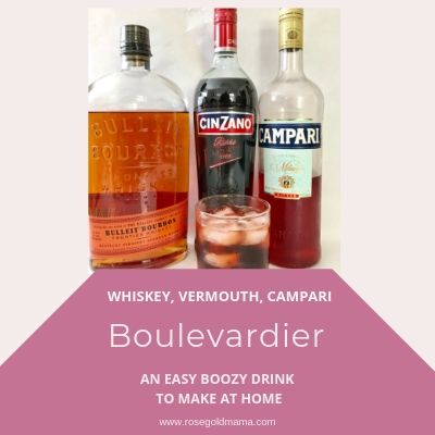 How to make a boulvevardier cocktail | Rose Gold Mama