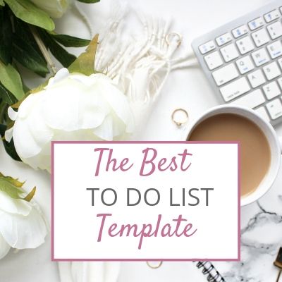 The best to do list template